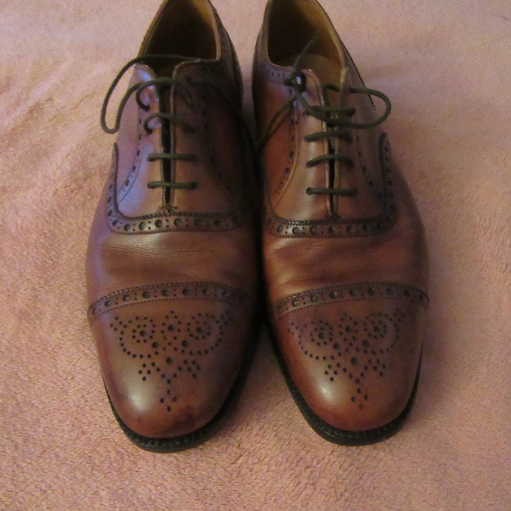 Mens Edward Green Bootmaker Cap Toe Dress Shoes